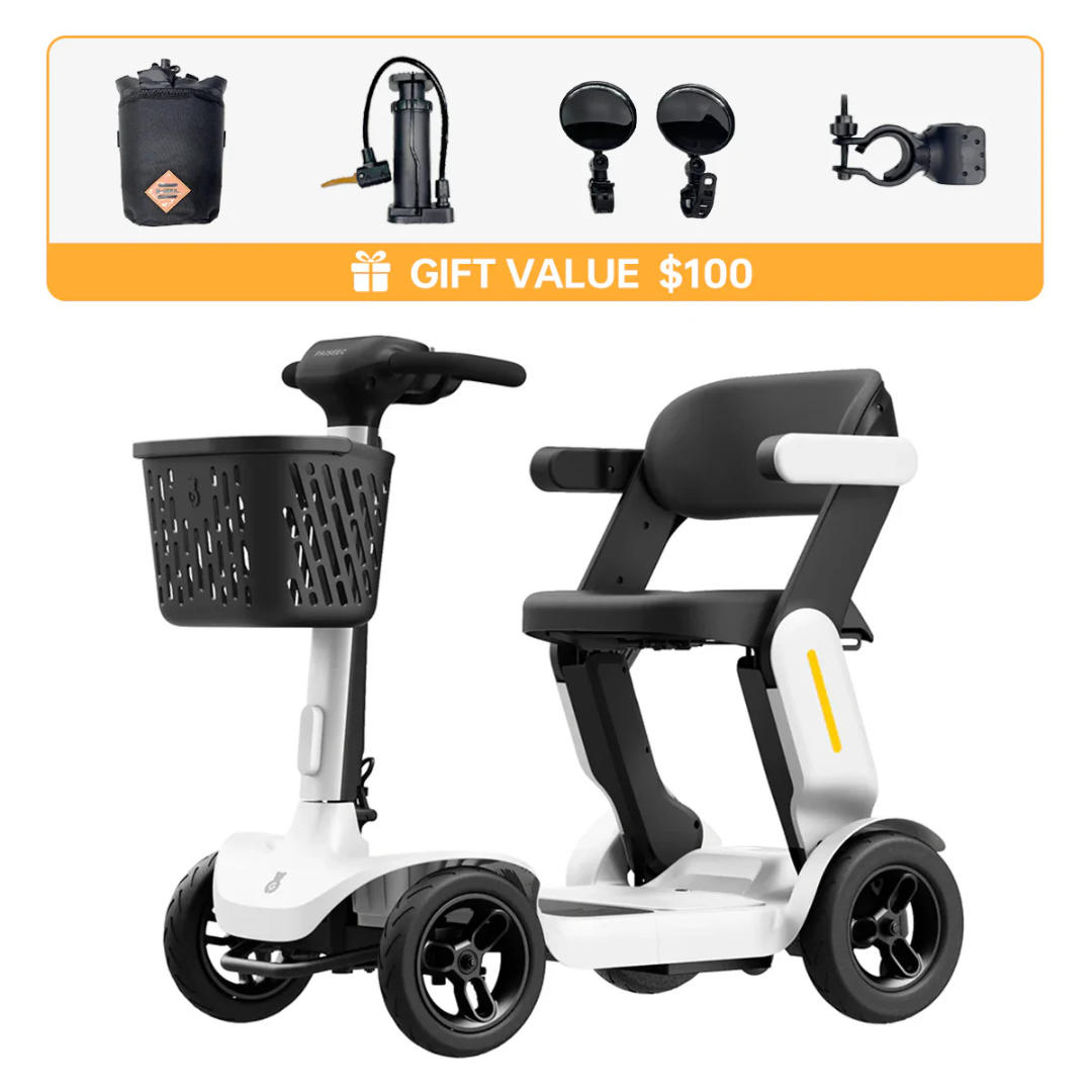 Piaseec S3 Folding Portable Scooter with XL LCD Screen - Senior.com Mobility Scooters